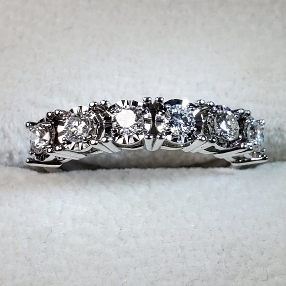 New beautiful diamond 14K white gold ring - Picture 3 of 15